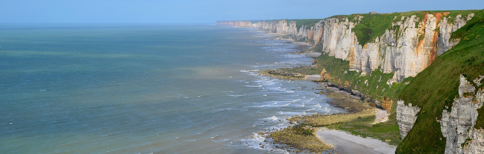 La côte d'Albâtre près de Fécamp